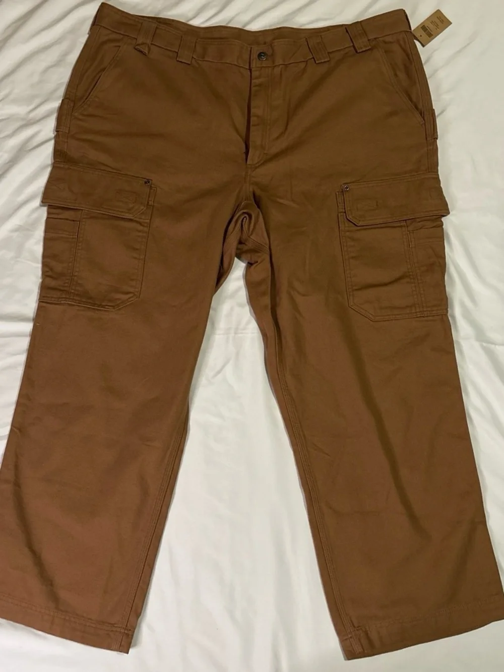 Duluth Trading Co Brown Cargo Work Pants big and tall 46x30